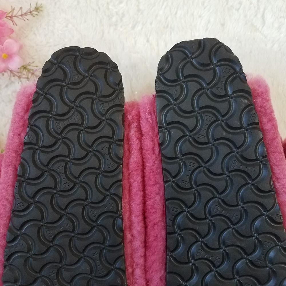 Birkenstock Arizona Big Buckle Shearling in Fuchsia Tulip - Picture 5 of 10